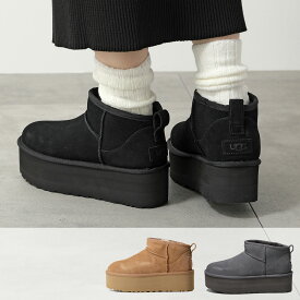 UGG アグ ムートンブーツ CLASSIC ULTRA MINI PLATFORM 1135092 レディース ショートブーツ スウェード 厚底 シューズ 靴 カラー4色