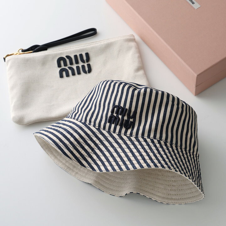 楽天市場】MIUMIU ミュウミュウ バケットハット 5RM030 2CQQ 