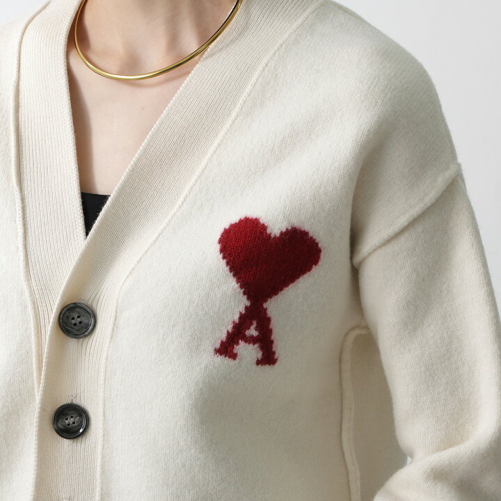 楽天市場】 ami paris アミパリス カーディガン Ami De Coeur Cardigan 