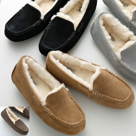 UGG アグ スリッポン W ANSLEY アンスレー 1106878 レディース スウェード ボア ドライビング シューズ ロゴ 靴 カラー4色