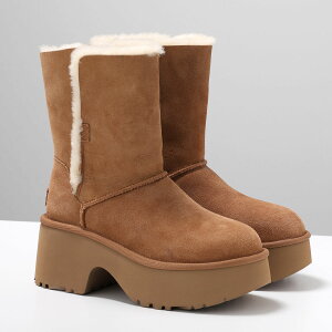 UGG アグ ショートブーツ Esmee Boot エスミー 1171533 レディース ボア 厚底 ツインフェイスシープスキン シューズ 靴 CHE/Chestnut