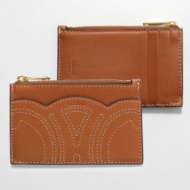 CELINE セリーヌ コインケース 10P363BFV.04LU レディース レザー カードケース 小銭入れ Triomphe トリオンフ フラグメントケース ミニ財布 Tan