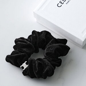 CELINE Z[k VV Stamped Scrunchy X^v 461QF2BPO.38NS fB[X xA gIt ^S wAANZT[ uXbg Black/Silver