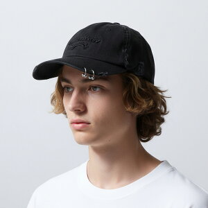 CHARLES JEFFREY LOVERBOY �`���[���Y�W�F�t���[���o�[�{�[�C �x�[�X�{�[���L���b�v PIERCED LOGO CAP 052130501 �����Y ���S �h�J �X�q BLACK