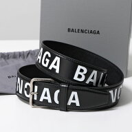BALENCIAGA バレンシアガ ベルト PRINT LETTERS プリント レター 835711 2ABZS メンズ ロゴ レザー スク…