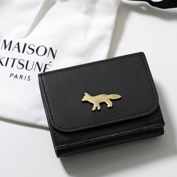 楽天市場】MAISON KITSUNE メゾンキツネ 三つ折り財布 EDIE COMPACT 