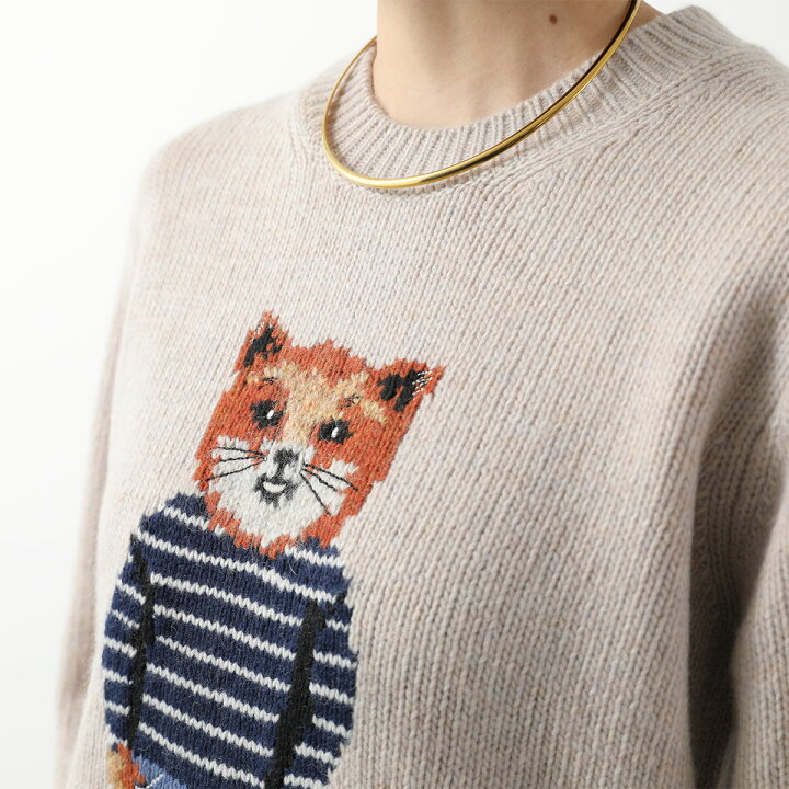 楽天市場】 MAISON KITSUNE メゾンキツネ セーター DRESSED FOX 