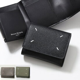 MAISON MARGIELA メゾンマルジェラ 三つ折り財布 SA3UI0017 P4745 レディース レザー スモール ミニ財布 豆財布 4ステッチ カラー6色 SA3UI0017P4745T8013