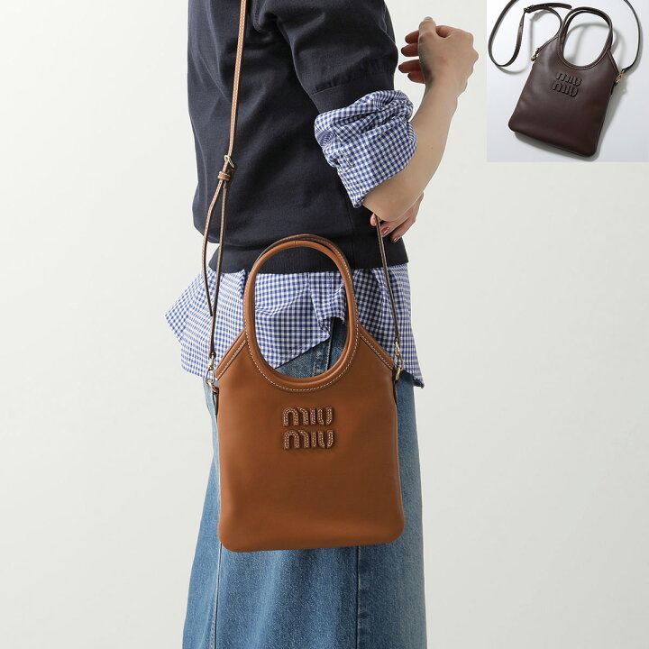 24AW miumiu ミュウミュウ ペニー レザー バッグ トート ショルダー 