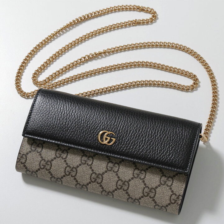 楽天市場】GUCCI グッチ チェーンウォレット PETITE MARMONT GG 
