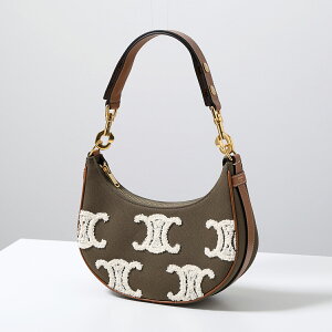 CELINE �Z���[�k �n���h�o�b�O Medium Ava Strap �~�f�B�A�� �A���@ �X�g���b�v 196922EFT.15KZ ���f�B�[�X �g���I���t �V�����_�[�o�b�O �� Khaki/Tan