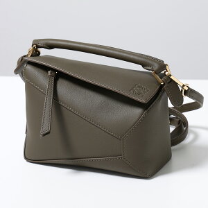 LOEWE ���G�x �V�����_�[�o�b�O PUZZLE EDGE MINI �p�Y�� �G�b�W �~�j A510P88X26 ���f�B�[�X �N���V�b�N�J�[�t �n���h�o�b�O �� 3969/DARK-KHAKI-GREEN