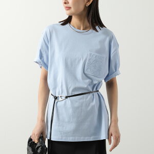 LOEWE ���G�x T�V���c H526Y22XBC ���f�B�[�X ���� �J�b�g�\�[ �R�b�g�� ���|�P�b�g �N���[�l�b�N �A�i�O���� ���S �h�J �J���[2�F