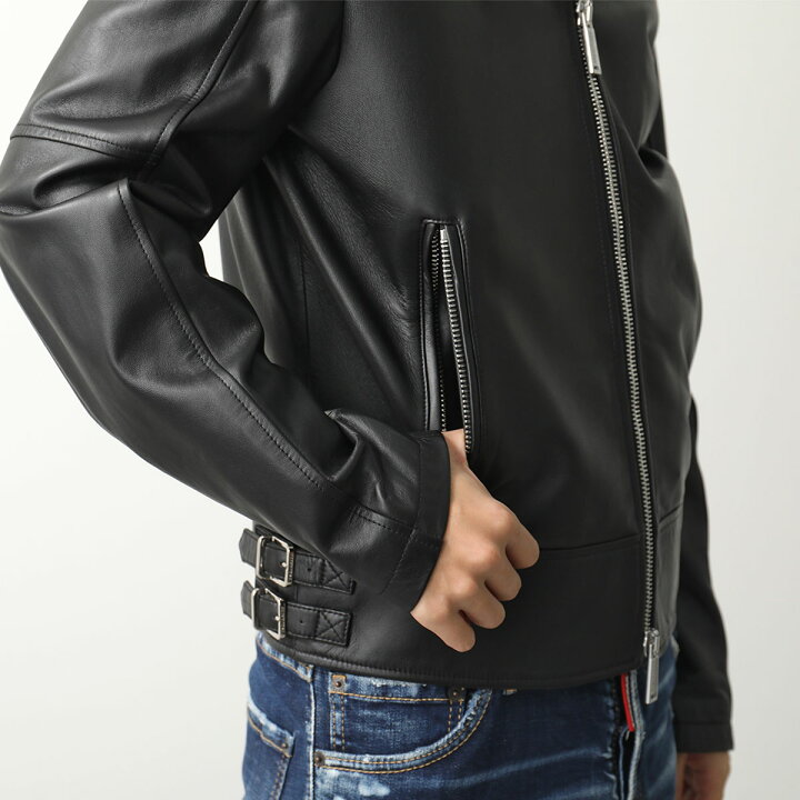 楽天市場】DSQUARED2 ディースクエアード レザージャケット Biker