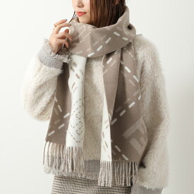 FENDI フェンディ マフラー FXT462 AYKU レディース FFロゴ FF柄 ズッカ柄 フリンジ ストール ウール スカーフ F0QD3/DOVE-GREY【dc_kikaku】