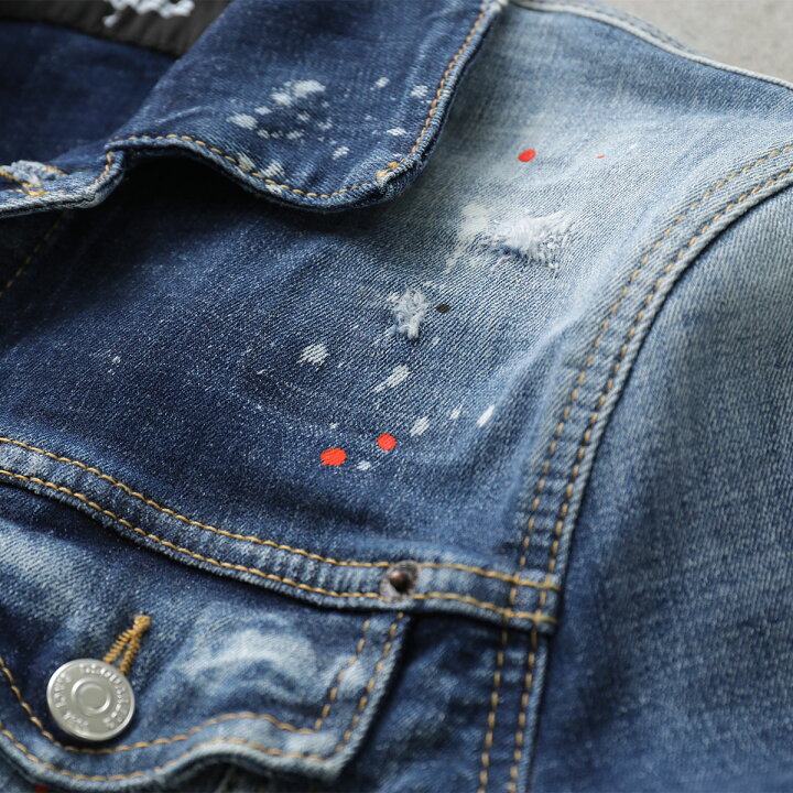 楽天市場】DSQUARED2 ディースクエアード デニムジャケット DAN JEAN 