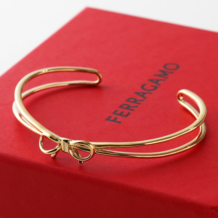 楽天市場】FERRAGAMO フェラガモ バングル BR BOW 76 0954 791148 S/M 