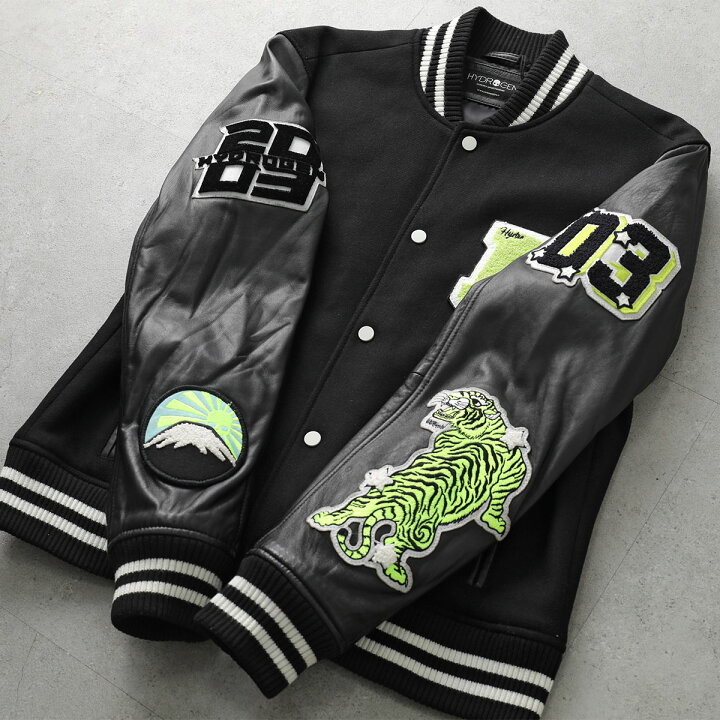 楽天市場】HYDROGEN ハイドロゲン スタジャン COLLEGE JACKET ME0002 