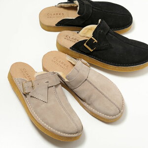 Clarks �N���[�N�X �T���_�� TREK MULE �g���b�N �~���[�� 26168618 26168619 �����Y �X�E�F�[�h �{�A �t�@�[ �t���b�g �V���[�Y �C �J���[2�F