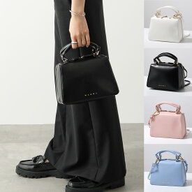 MARNI KIDS マルニ キッズ ハンドバッグ M01608 M00TK レディース ガールズ エコレザー ショルダーバッグ クロスボディ ロゴ 鞄 カラー2色
