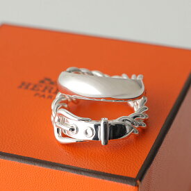 HERMES エルメス リング ブックル セリエ アンフレキシブル Boucle Sellier Inflexible GM H125651B レディース グルメットチェーン バックル 指輪 アクセサリー silver925 SILVER