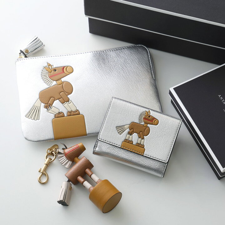 楽天市場】ANYA HINDMARCH アニヤハインドマーチ 三つ折り財布 Mini