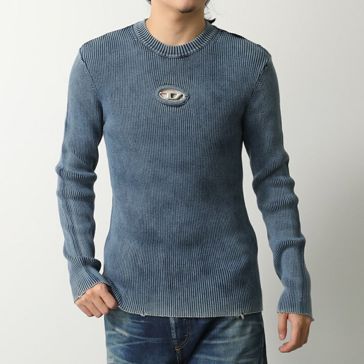Disel バックロゴ網ニット DIESEL ディーゼル XS ウール バック 