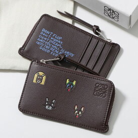 LOEWE × Louis Wain ロエベ ルイス ウェイン コラボ コインケース C643Z40XAL レディース メンズ フューチャリスト キャッツ カードケース フラグメントケース ミニ財布 3100/BROWN
