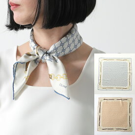 CELINE セリーヌ スカーフ 2AWB60ZV1.07DD レディース シルク ヘリテージ トリオンフ バンダナ ロゴ カラー2色