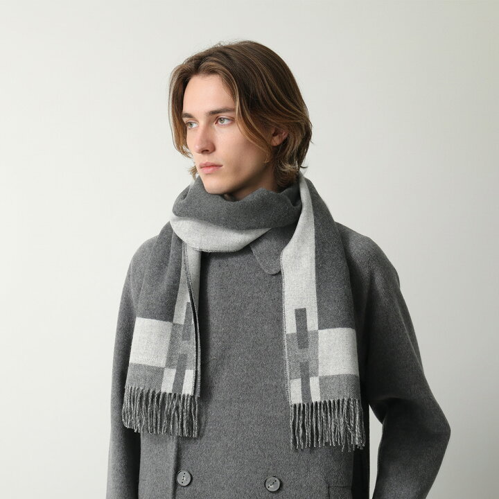楽天市場】 HERMES エルメス マフラー 170×40 Hパッサン H Passant 