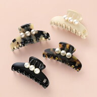 ALEXANDRE DE PARIS アレクサンドル ドゥ パリ ヘアクリップ CLIP S ACCS-18163-02 レディース パール 髪…