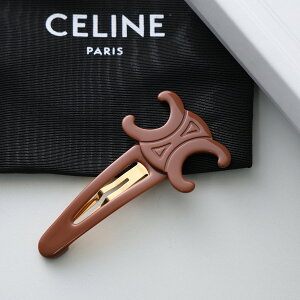 CELINE �Z���[�k �w�A�N���b�v Large Snap Hair Clip ���[�W �X�i�b�v 460PT6CSC.03GR ���f�B�[�X �g���I���t �w�A�A�N�Z�T���[ �w�A�s�� Camel/Gold�ydc_kikaku�z