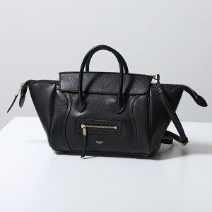 CELINE �Z���[�k �n���h�o�b�O SMALL LUGGAGE �X���[�� �j���[���Q�[�W 124213GW2.38NO ���f�B�[�X ���U�[ �V�����_�[�o�b�O ���S �� Black