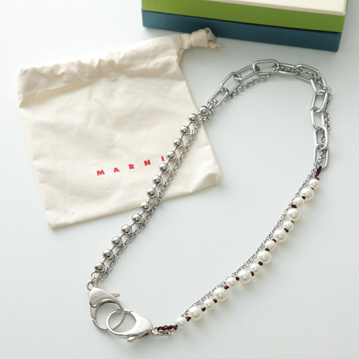楽天市場】MARNI マルニ ネックレス PNZB0080A0 M2001 メンズ 