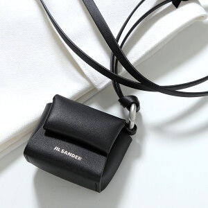 JIL SANDER �W���T���_�[ �C���z���P�[�X J28VL0006 P5713 �����Y Air Pods �G�A�|�b�Y ���U�[ �l�b�N�X�g���b�v ���S 001/BLACK J28VL0006P5713001