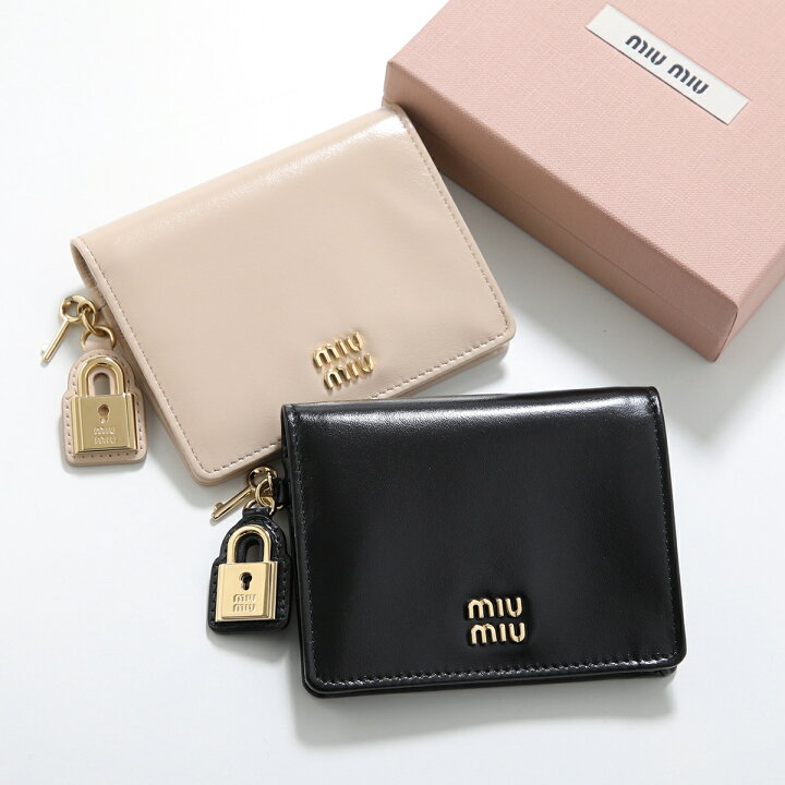 楽天市場】MIUMIU ミュウミュウ 二つ折り財布 5MV204 2IGA レディース 