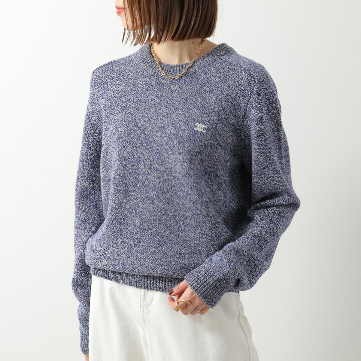 楽天市場】 CELINE セリーヌ ニット PULL COL ROND BOXY TRIOMPHE 