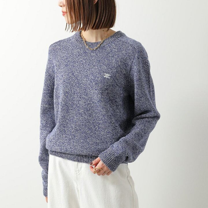 楽天市場】 CELINE セリーヌ ニット PULL COL ROND BOXY TRIOMPHE 