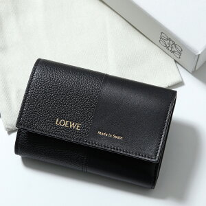 LOEWE ���G�x �O�܂���z DUETTE SMALL VERTICAL WALLET �X���[�� �o�[�e�B�J�� �E�H���b�g C612S33X01 ���f�B�[�X ���U�[ ���S 1100/NEGRO/BLACK C612S33X011100