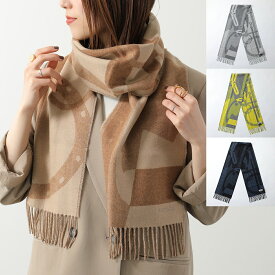 HERMES エルメス マフラー 170×25 レディ・ステディ・ゴー Ready Steady Go H394849T レディース メンズ カシミヤ ストール フリンジ バイカラー ロゴ 刺繍 カラー4色