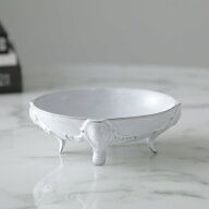 Astier de Villatte アスティエ・ド・ヴィラット ディッシュ 12cm with Feet Cleopatre クレオパトラ CPH…
