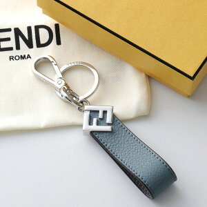 FENDI �t�F���f�B �L�[�����O 7AP100 APDQ �����Y ���U�[ FF���S �L�[�z���_�[ �o�b�O�`���[�� F1UXW/MERCURY+ASPHALT 7AP100APDQF1UXW