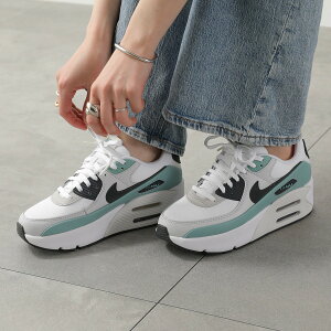 NIKE �i�C�L �X�j�[�J�[ AIR MAX 90 LV8 �G�A�}�b�N�X FD4328-115 ���f�B�[�X ���[�J�b�g ���S ���� 4.5cm �V���[�Y �C WHITE/ANTHRACITE
