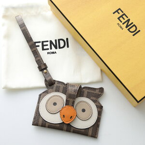 FENDI �t�F���f�B �J�[�h�P�[�X �x�X�g�t�����Y�t�H�[�G�o�[ 8M0540 AWDA ���f�B�[�X �t�N���E ���U�[ FF���S FF�� �Y�b�J�� �X�g���b�v�t F1TWY/BROWN+MULTICOLOR 8M0540AWDAF1TWY