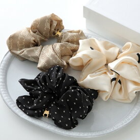 CELINE セリーヌ シュシュ B103Y2SIB.38NG B103U2SIB.35OW B104P2SIB.02EG レディース シルク トリオンフ ロゴ ヘアゴム ヘアアクセサリー 髪飾り カラー3色
