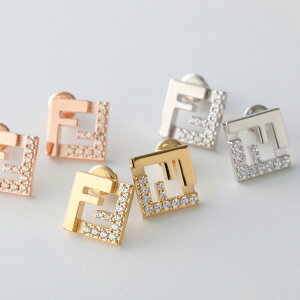 FENDI �t�F���f�B �X�^�b�h�s�A�X FOREVER �t�H�[�G�o�[ 8AL294 ATEP ���f�B�[�X FF���S �N���X�^�� �A�N�Z�T���[ �J���[3�F 8AL294ATEPF089U