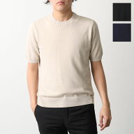 GRAN SASSO グランサッソ 半袖ニット 57188 18163 メンズ クルーネック セーター コットン リブ ハイゲー…