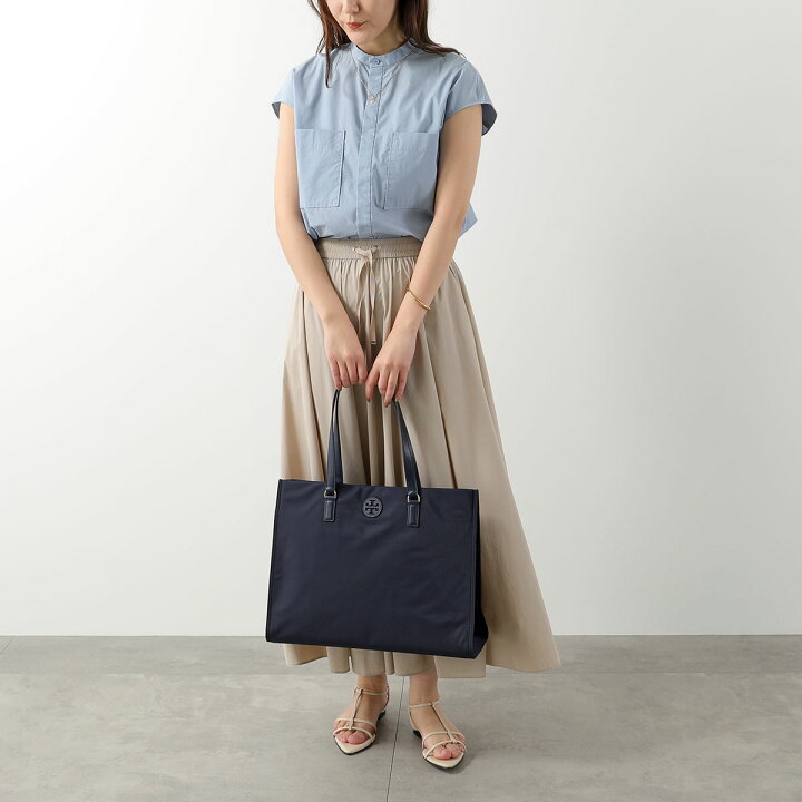 ネイビー（紺）系 Tory Burch ELLA TOTE(トリーバーチ エラトート 