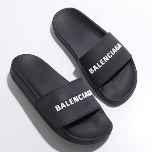 �y36�̂݁zBALENCIAGA �o�����V�A�K �X���C�h�T���_�� POOL SLIDE BAL LOGO 565547 W1S80 ���f�B�[�X 3D ���S ���o�[ �t���b�g 2cm �V���[�Y �C 1006