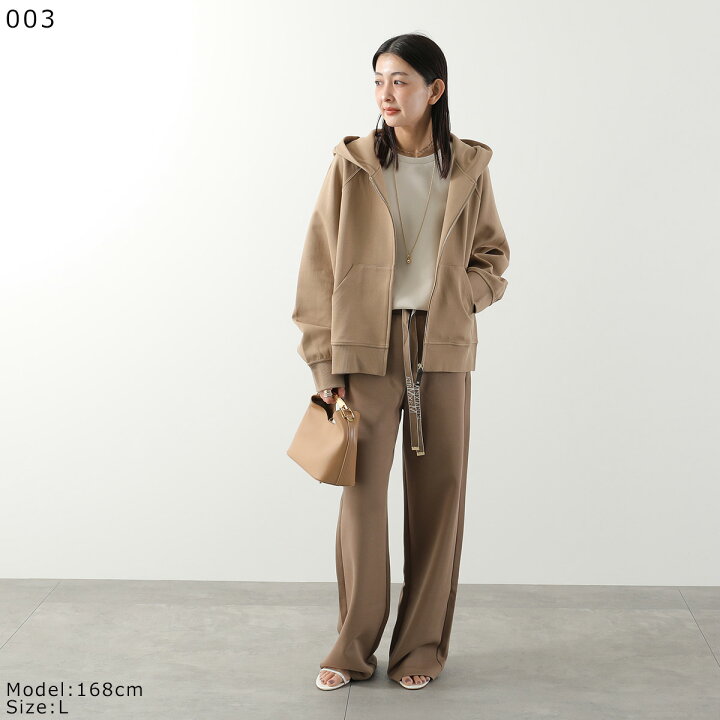新品同様 S MaxMara ジップアップ裏起毛パーカー ベージュ 美品 